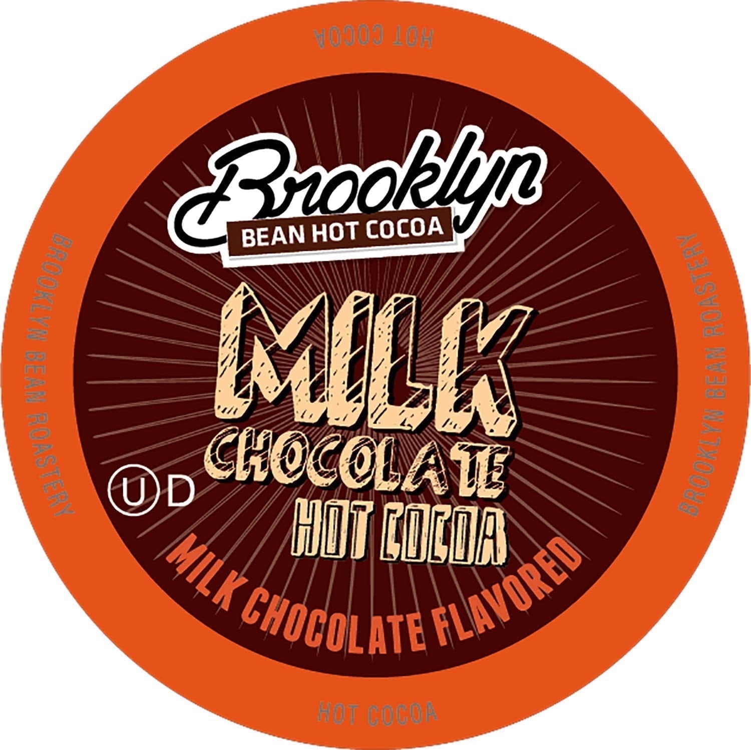 Brooklyn Bean Roastery Milk Chocolate Hot Cocoa Pods for Single-Serve Brewers, 40-Pack, 2.37 lbs