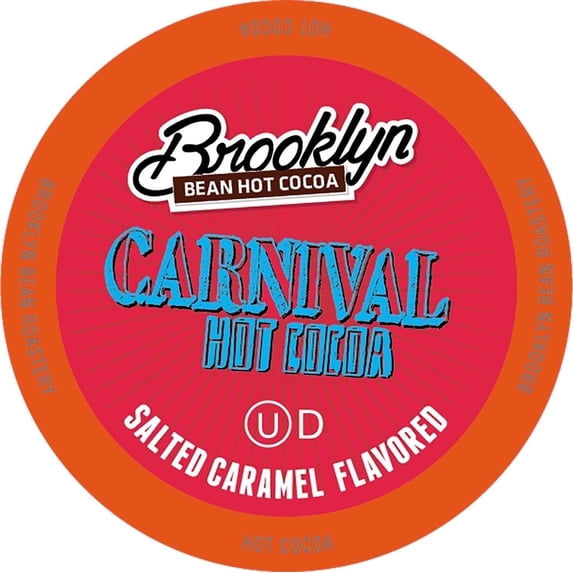 Brooklyn Bean Roastery Salted Caramel Flavored Cocoa Pods for Single-Serve Coffee Brewers, 40-Pack