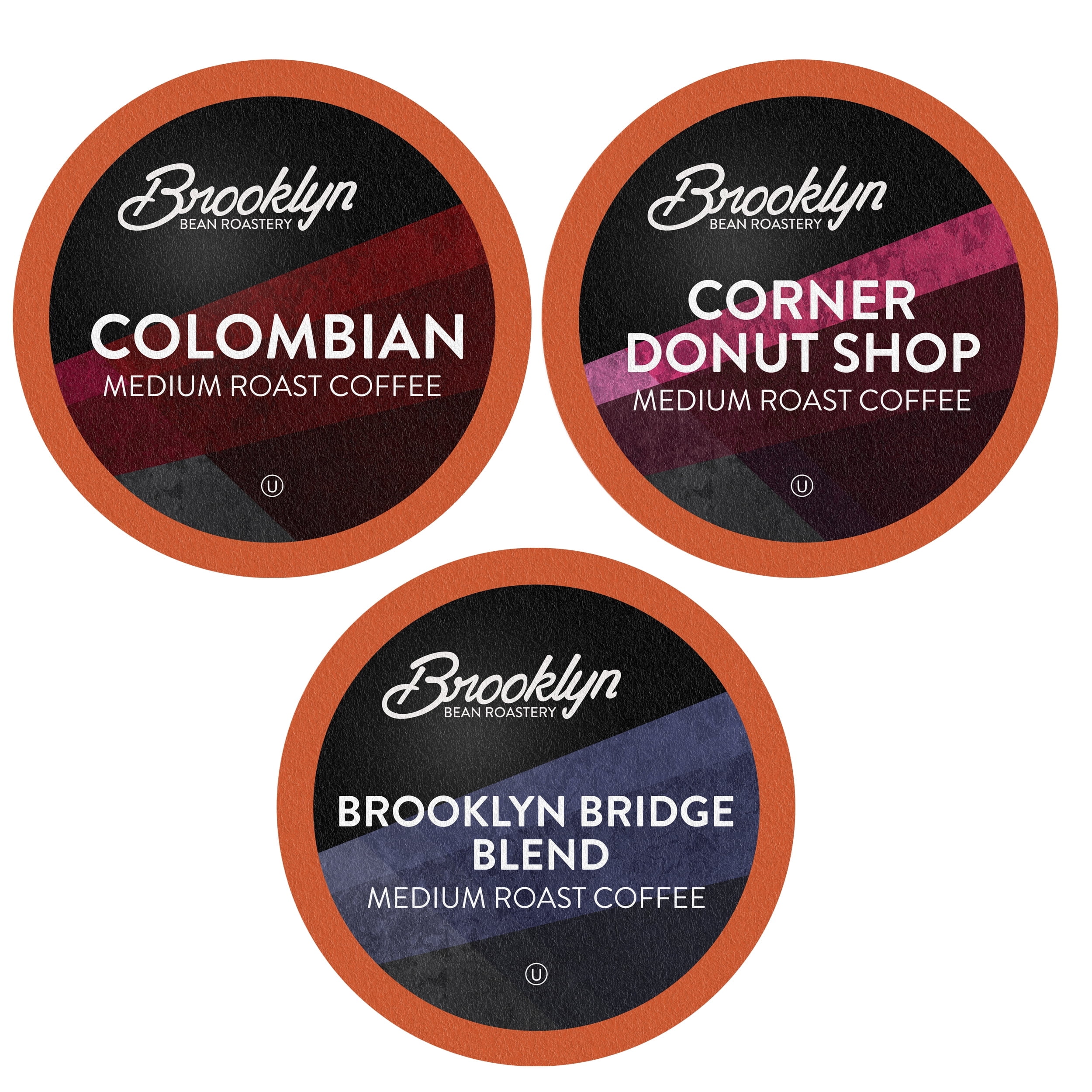 Brooklyn Bean Roastery Single-Serve Medium Roast Coffee Pods Variety Pack for Coffee Brewers, 40-Pack