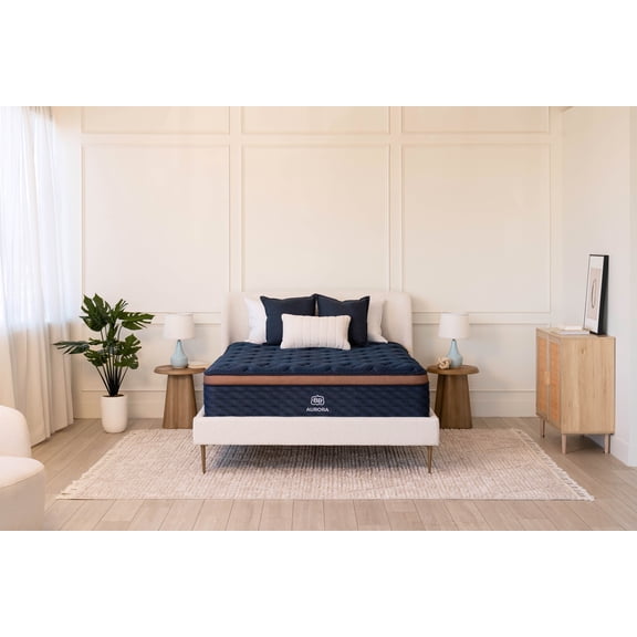 Brooklyn Bedding Aurora Luxe Cooling Medium Mattress with Pillowtop, Queen