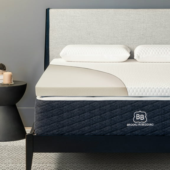 Brooklyn Bedding Cooling 4-lb. Memory Foam Topper - 2 inch King