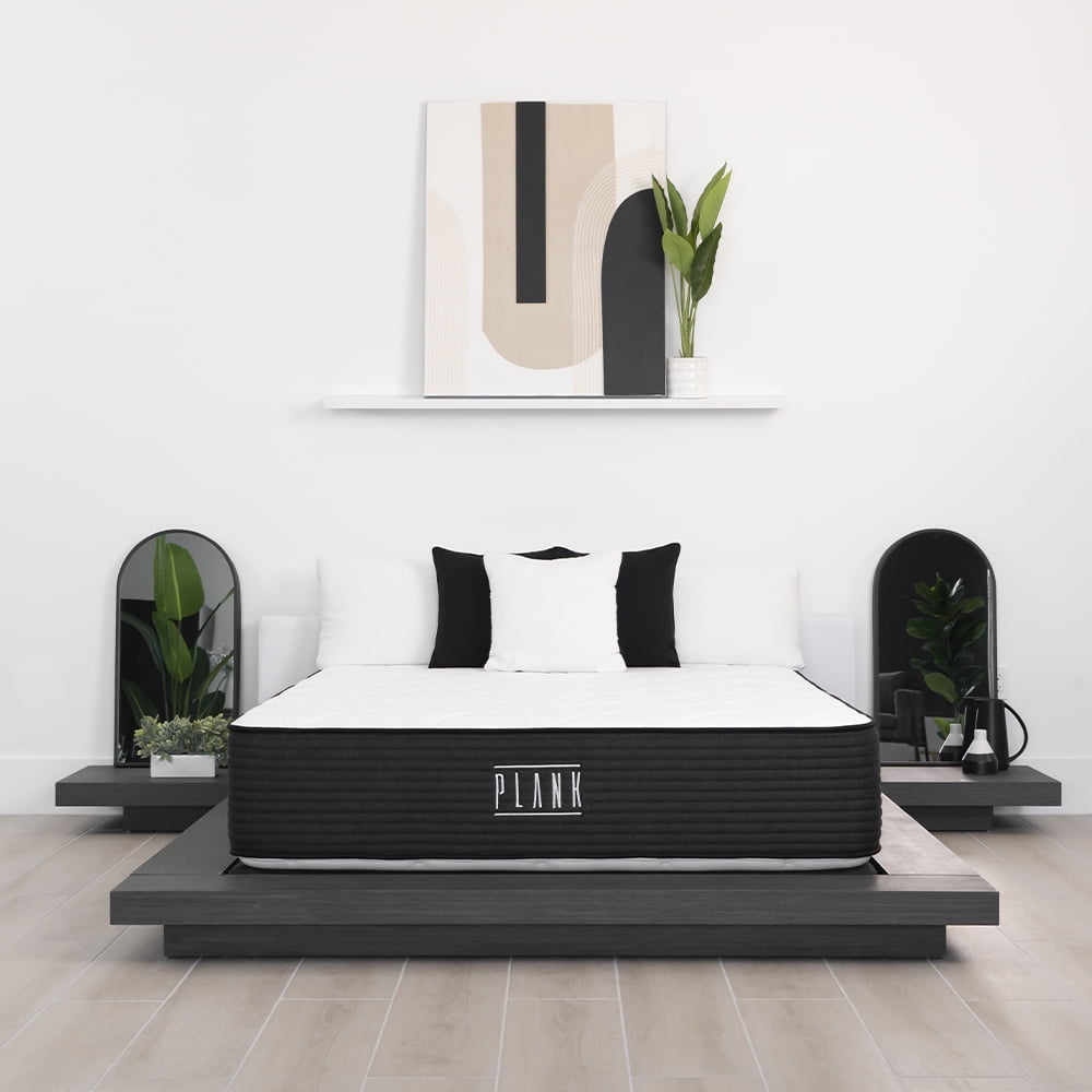 Brooklyn Bedding Plank 13" Twin XL Black and White Innerspring Mattress