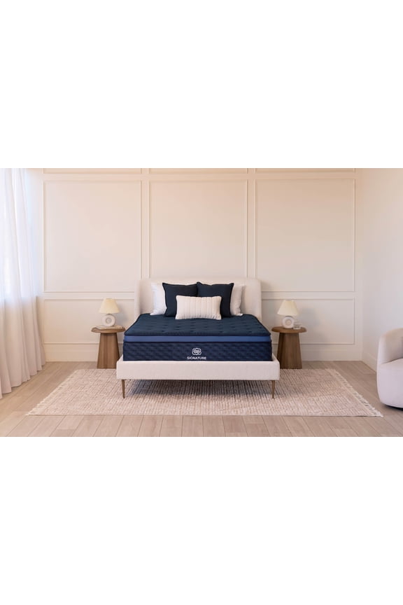 Signature Hybrid Firm Mattress with Glaciotex Pillowtop, Olympic Queen