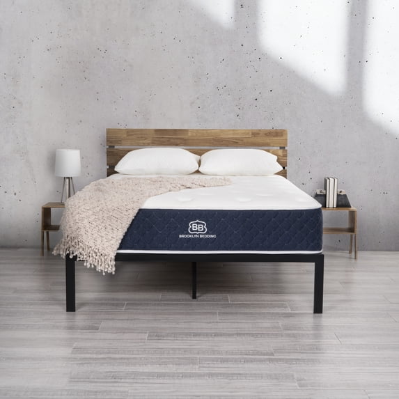 Brooklyn Bedding Standard 12" Queen Medium Hybrid Mattress with Cooling Cover