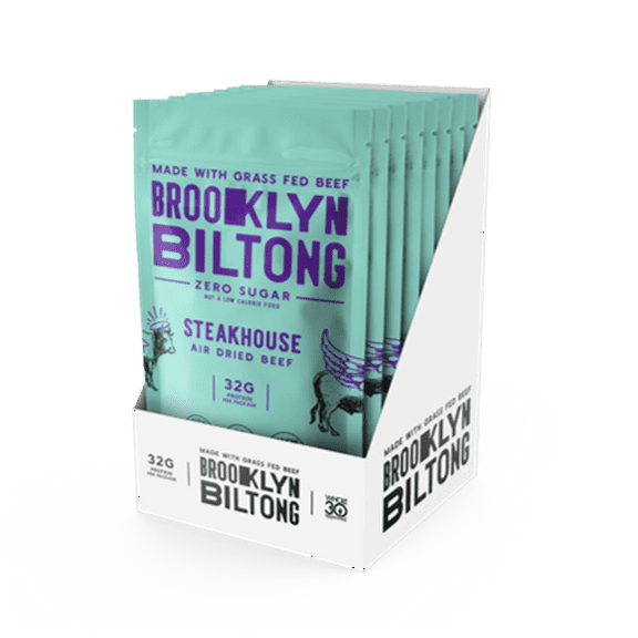 Brooklyn Biltong Jerky Steakhouse 2 Ounces Pack of 8