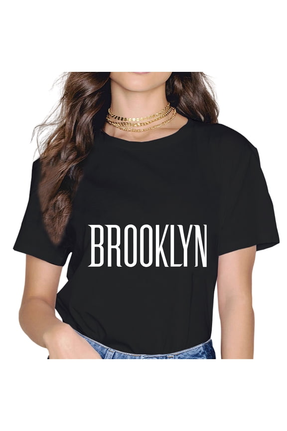Brooklyn Borough New York T-Shirt College Letters T-Shirt