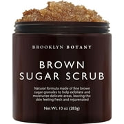 Brooklyn Botany Brown Sugar Exfoliating Body Scrub, Face Scrub & Foot Scrub, 10 oz
