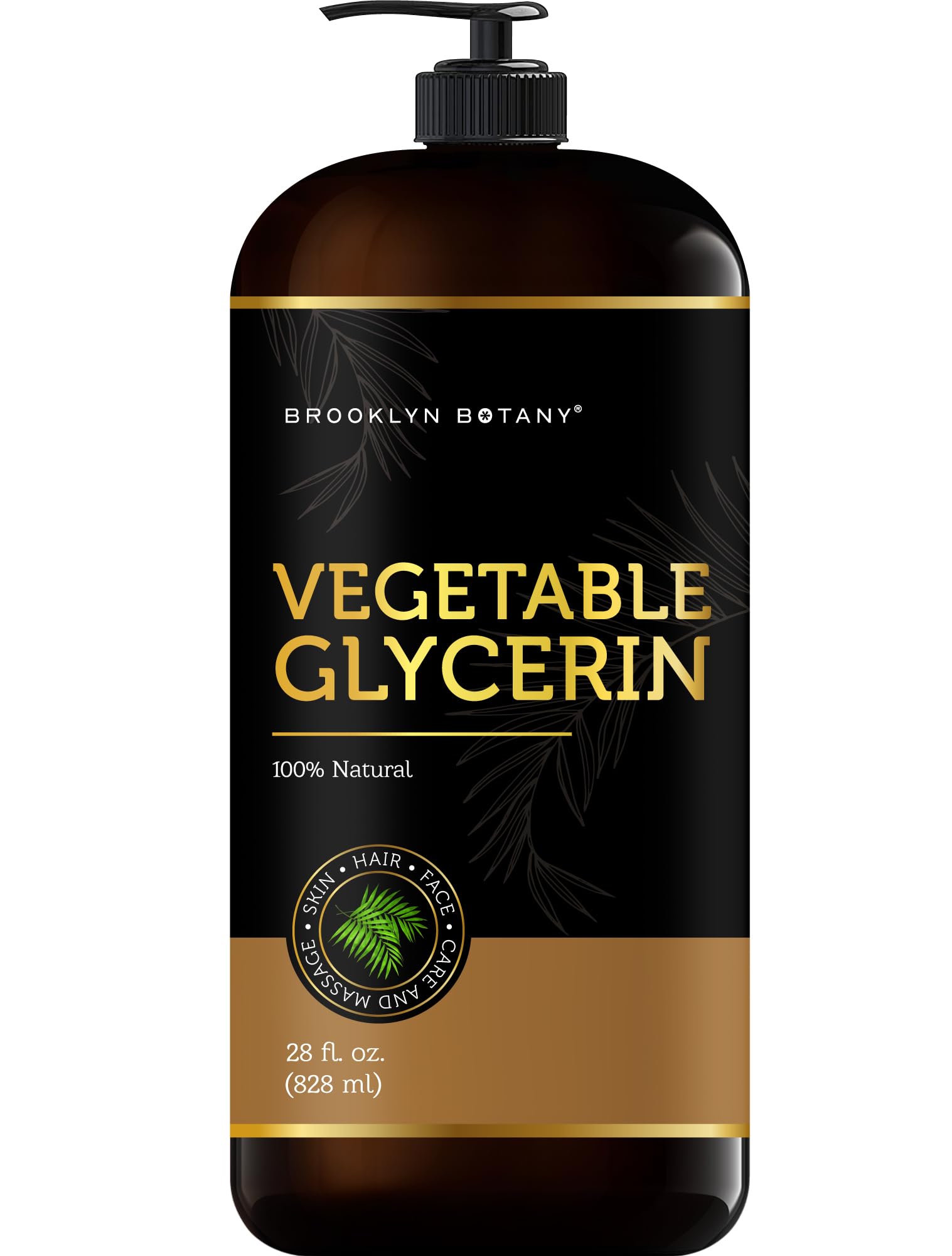 Brooklyn Botany Vegetable Glycerin for Skin, Hair, and Nails â€“ Pure