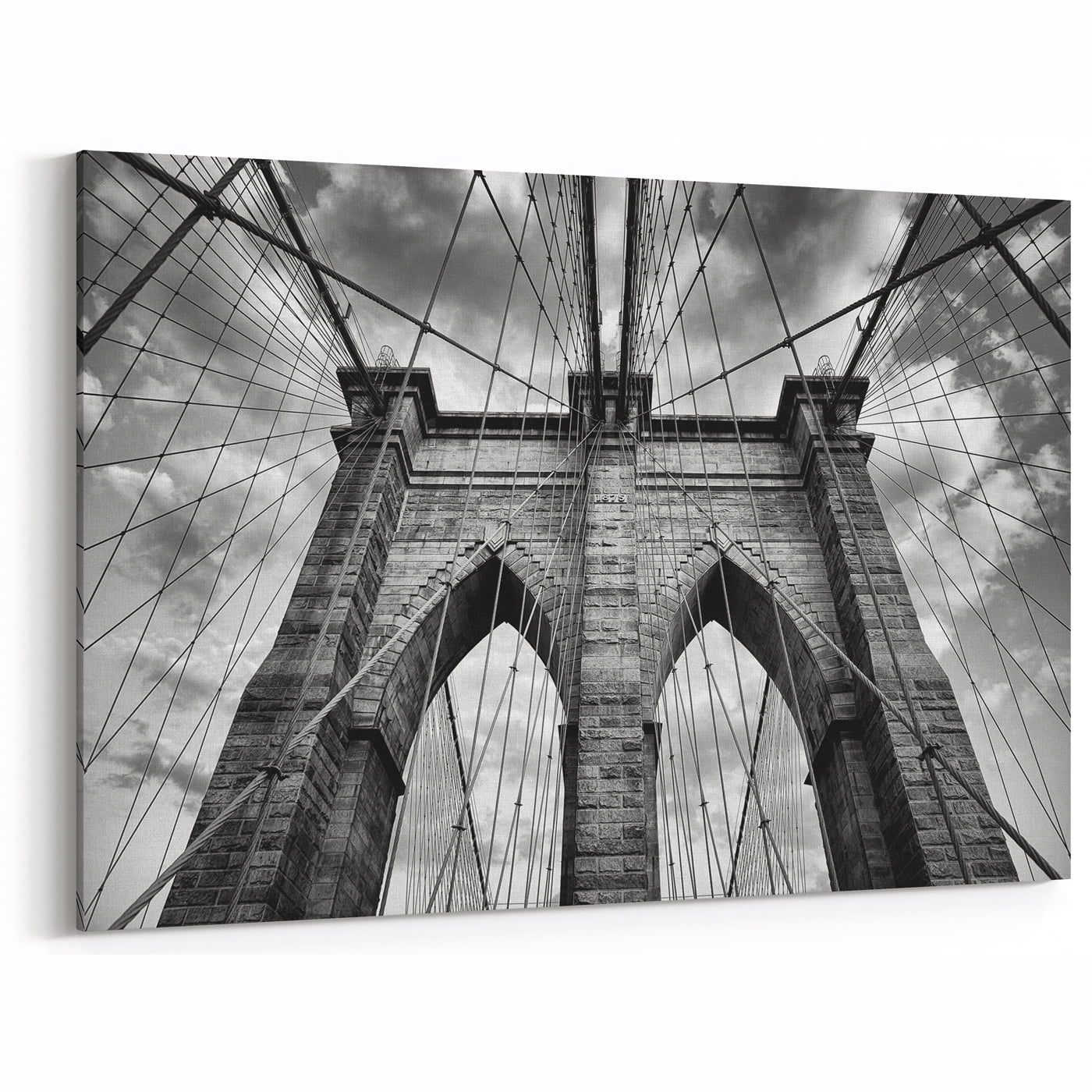 Brooklyn Bridge Black and White Photography Print Gothic Arch Wall Art ...