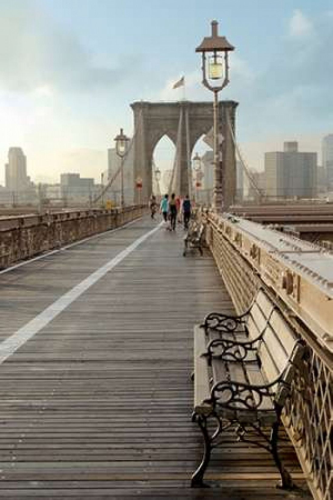 Brooklyn Bridge Canvas Art - Alan Blaustein (12 x 18)