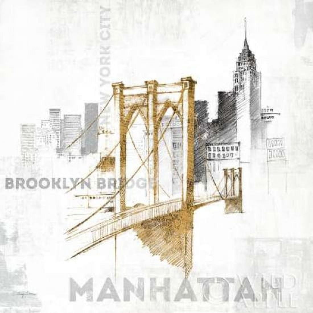 Brooklyn Bridge Canvas Art - Avery Tillmon (24 x 24)