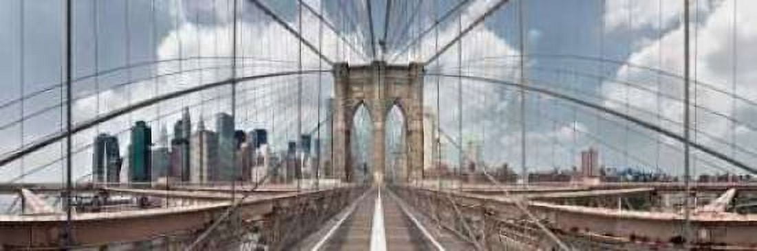Brooklyn Bridge Canvas Art - Shelley Lake (8 x 24)