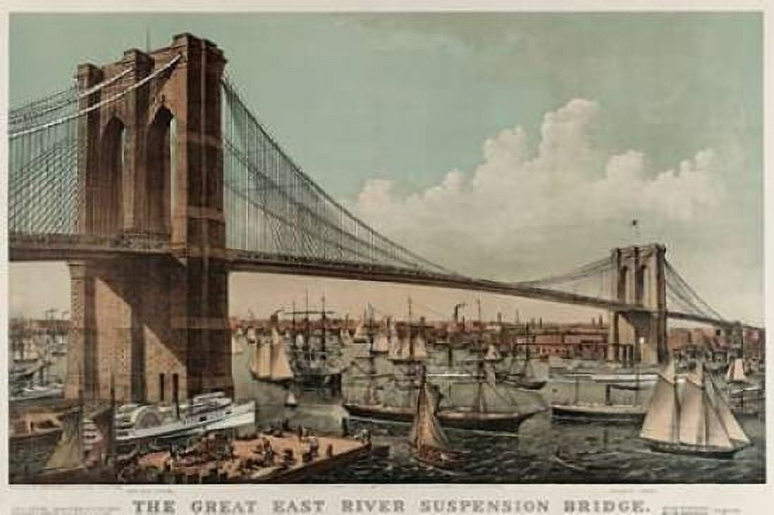Brooklyn Bridge Canvas Art - Unknown (24 x 36)