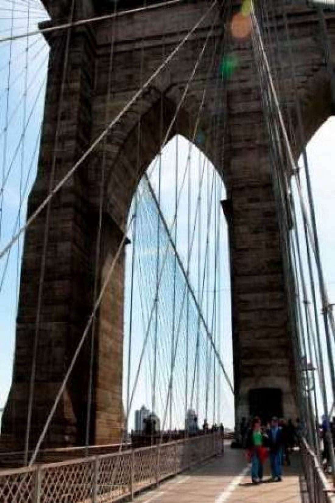Brooklyn Bridge II Canvas Art - Erin Berzel (12 x 18)