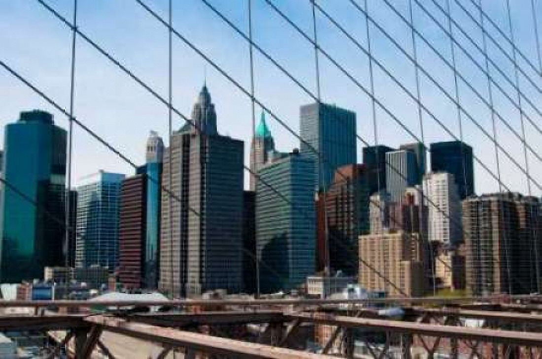 Brooklyn Bridge III Canvas Art - Erin Berzel (24 x 36)
