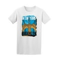 thumbnail image 1 of Brooklyn Bridge In New York T-Shirt Men -Image by Shutterstock, Male Large, 1 of 4