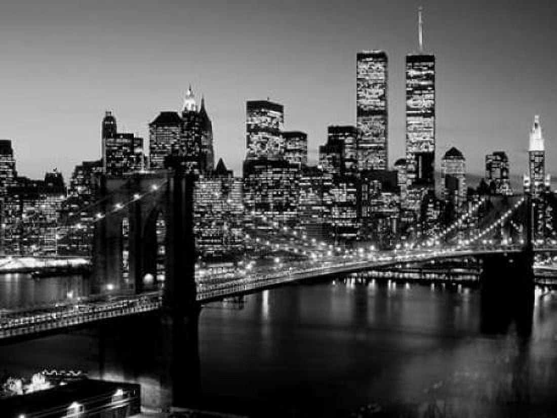 Brooklyn Bridge NYC Canvas Art - Richard Berenholtz (22 x 28)