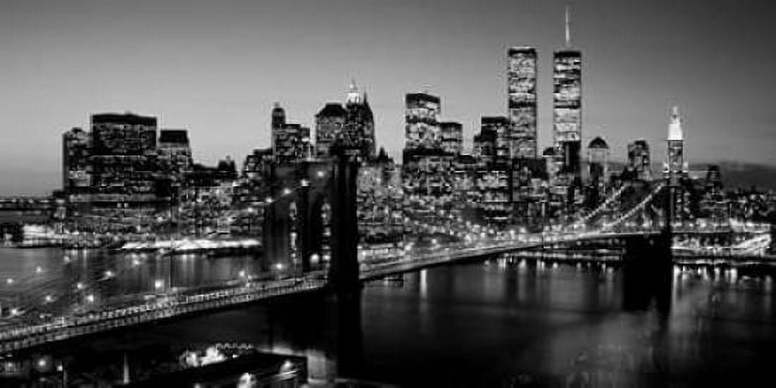 Brooklyn Bridge NYC Canvas Art - Richard Berenholtz (24 x 48)