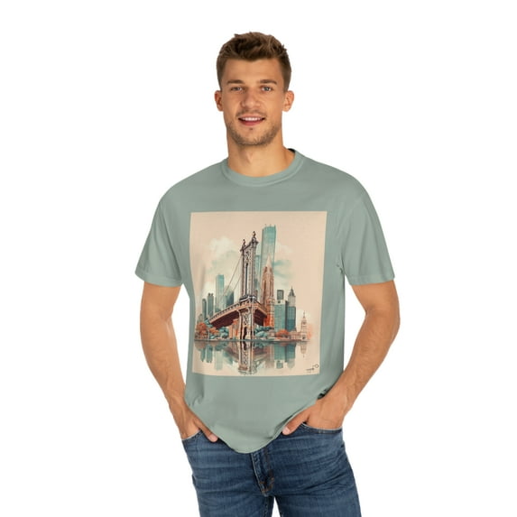 Brooklyn Bridge New York - City Wanderlust Unisex Adventure Tee
