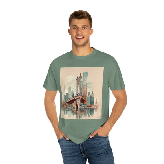 Brooklyn Bridge New York - City Wanderlust Unisex Adventure Tee