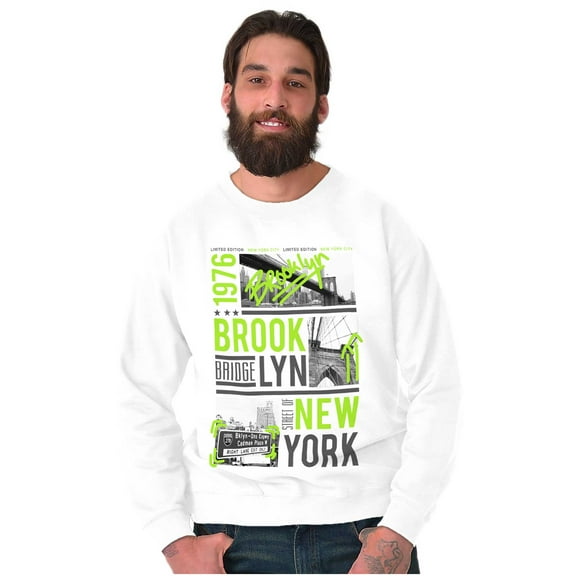 Brooklyn Bridge New York Graffiti Sweatshirt for Men or Women Brisco Brands X