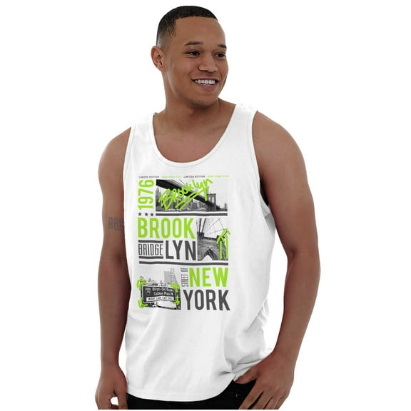 Brooklyn Bridge New York Graffiti Tank Top T Shirts Men Women Brisco Brands S