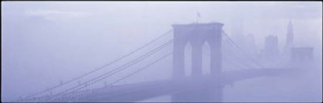 Brooklyn Bridge New York NY Canvas Art - Panoramic Images (18 x 6)
