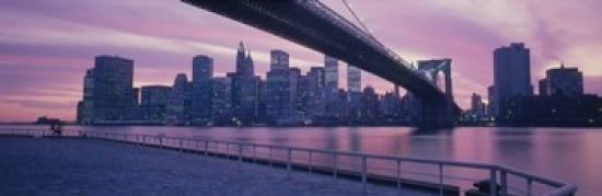 Brooklyn Bridge New York NY Canvas Art - Panoramic Images (36 x 12)