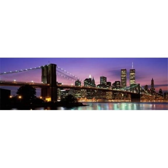 Brooklyn Bridge New York Ny USA Poster Print - 18 x 6