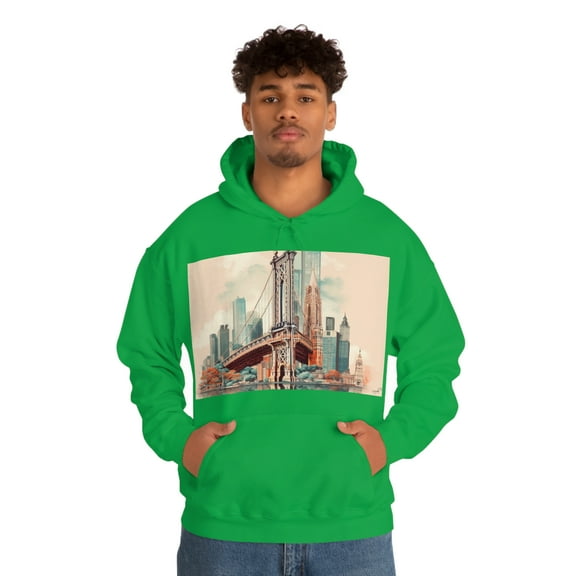 Brooklyn Bridge New York Urban Wanderlust Unisex Adventure Hoodie