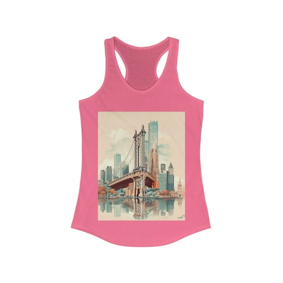 Brooklyn Bridge New York Wanderlust Dreamer Racerback Tank