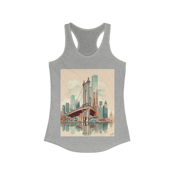 Brooklyn Bridge New York Wanderlust Dreamer Racerback Tank