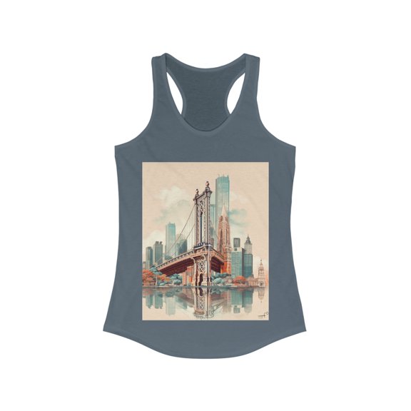 Brooklyn Bridge New York Wanderlust Dreamer Racerback Tank