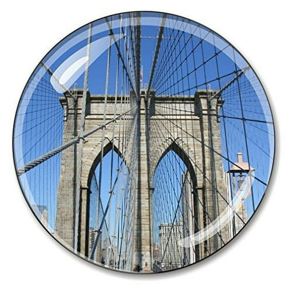 Brooklyn Bridge Paperweight Crystal 3 Inches New York City Business Gift