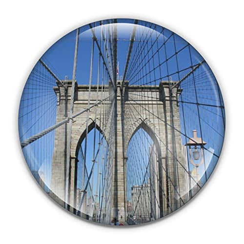 Brooklyn Bridge Paperweight in Gift Box, 3 Inch Crystal Dome, Perfect for House Warming Gift