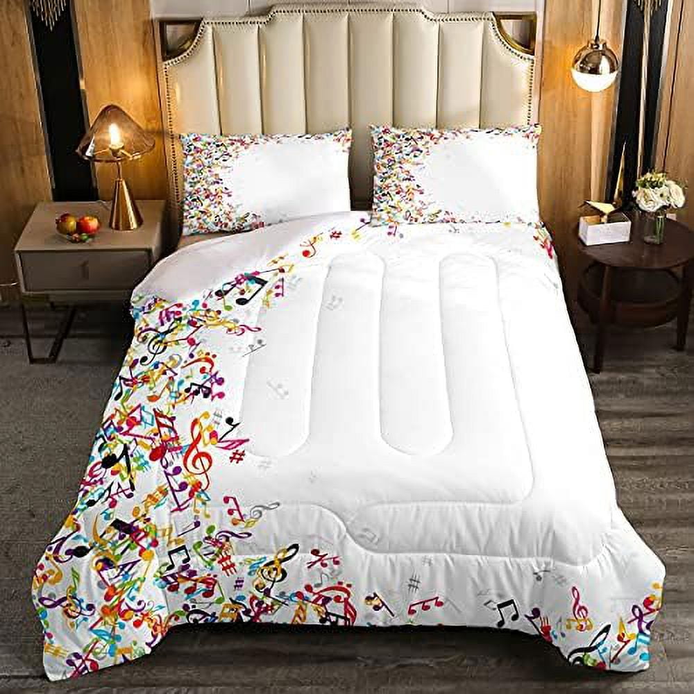 Brooklyn Bridge Soft Comforter Set Kids New York City Black and White Bedding Set Famous Town
