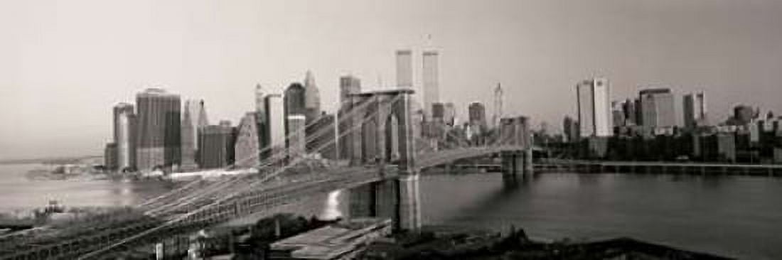 Brooklyn Bridge and Manhattan at Sunrise Canvas Art - Joseph Sohm (8 x 24)