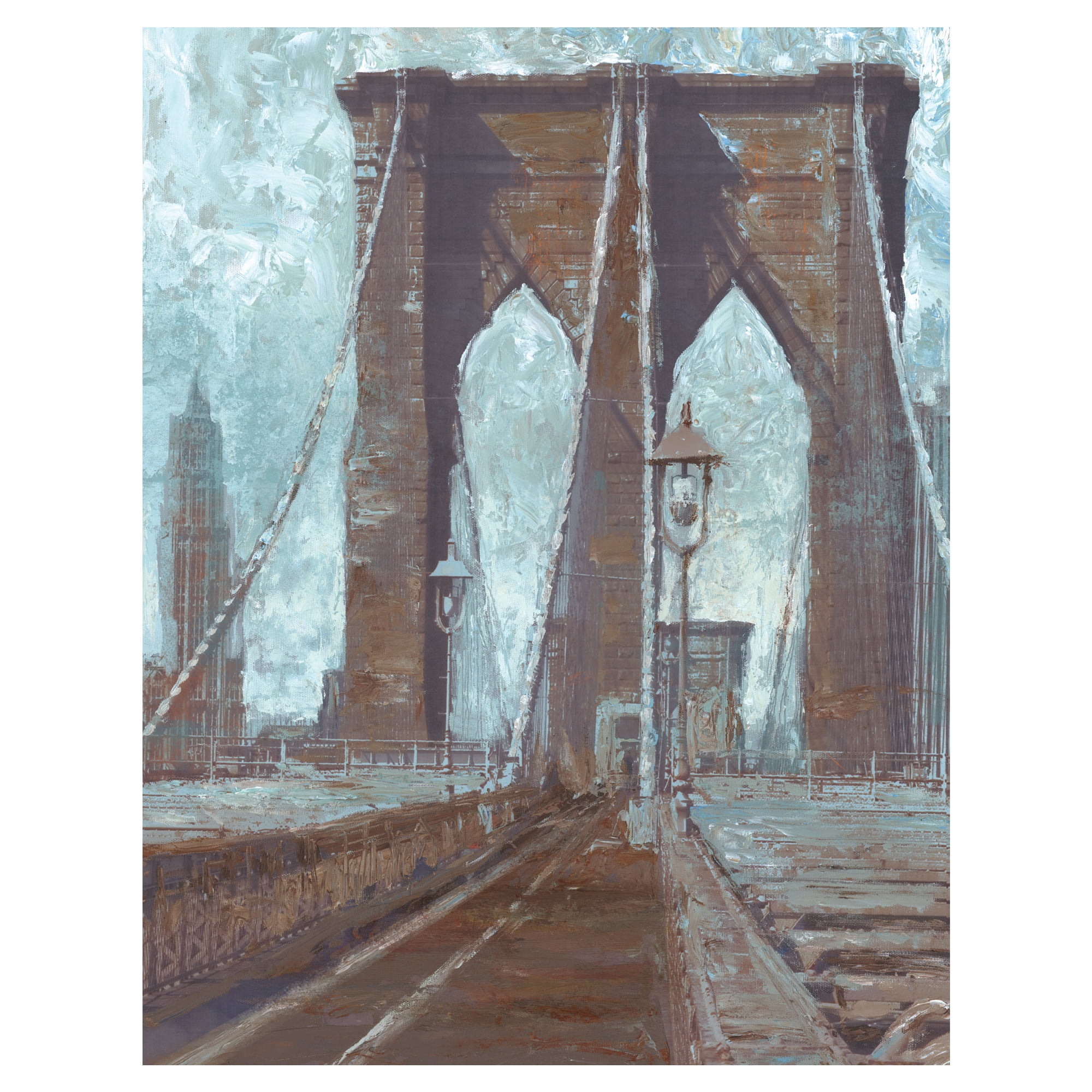 Brooklyn Bridge by Willowbrook Fine Art Canvas Art Print