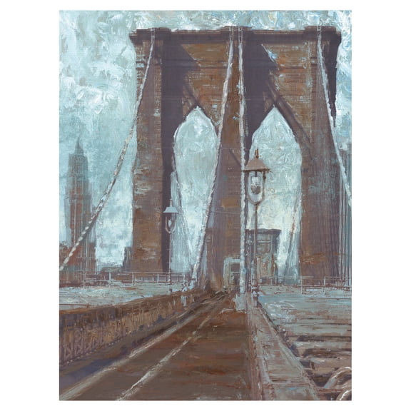 Brooklyn Bridge by Willowbrook Fine Art Canvas Art Print