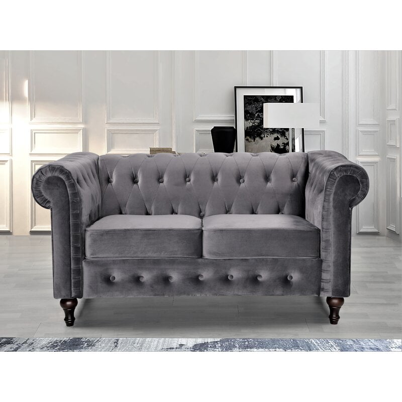 Brooklyn Chesterfield Velvet Loveseat