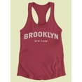 thumbnail image 1 of Brooklyn Classic Statement Racerback Tank Women's -SelectDesign, 1 of 4
