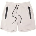 thumbnail image 1 of Brooklyn Cloth Men’s 5" Inseam Heat Seal Zip Pocket Shorts, Polyester, Sand, Medium, 1 of 5
