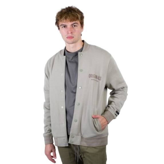 Brooklyn Cloth Flocking Originals Fleece Bomber Jacket with Style, Polyester, for Men, New Condition