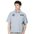 thumbnail image 1 of Brooklyn Cloth Men's Cropped Bedstuy Motor Club Shirt, Short Sleeve, Button-Up, Quarry, X-Large, 1 of 4