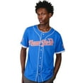 thumbnail image 1 of Brooklyn Cloth NY Excelsior Baseball Jersey, Short Sleeve Mesh Tee,Royal Blue,New York Patch,for Men, 1 of 5