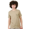 thumbnail image 1 of Brooklyn Cloth Premium Heavy Weight Nylon Zip Tee, Short Sleeve Shirt, Olive, Medium, 1 of 5