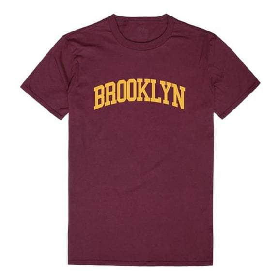 Brooklyn College Bulldogs College T-Shirt, Maroon - Large