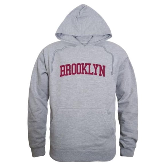Brooklyn College Bulldogs Game Day Hoodie, Heather Grey - Extra Large