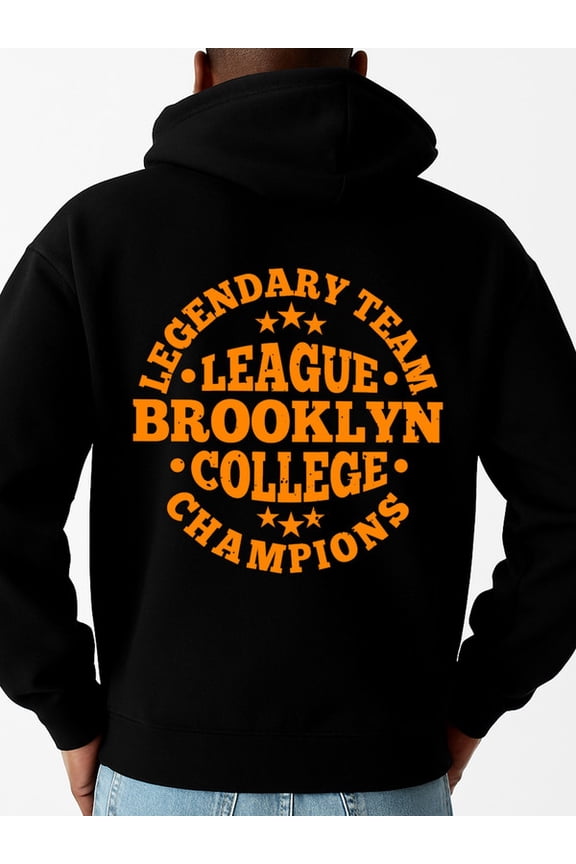 Brooklyn College Hoodie hoodies & sweatshirt men sweater hoodie black New Spring and Autumn Season Printed Hoodie in Style Soft & Comfortable aesthetic Basic Unisex hoodie