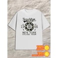 thumbnail image 1 of Greenink Brooklyn College Tee men 180G 100% Cotton white Vintage Unisex Shirt Cotton tshirts Vintage Unisex Shirt Printed tshirts Classic Unisex Shirt Crewneck tshirts, 1 of 7